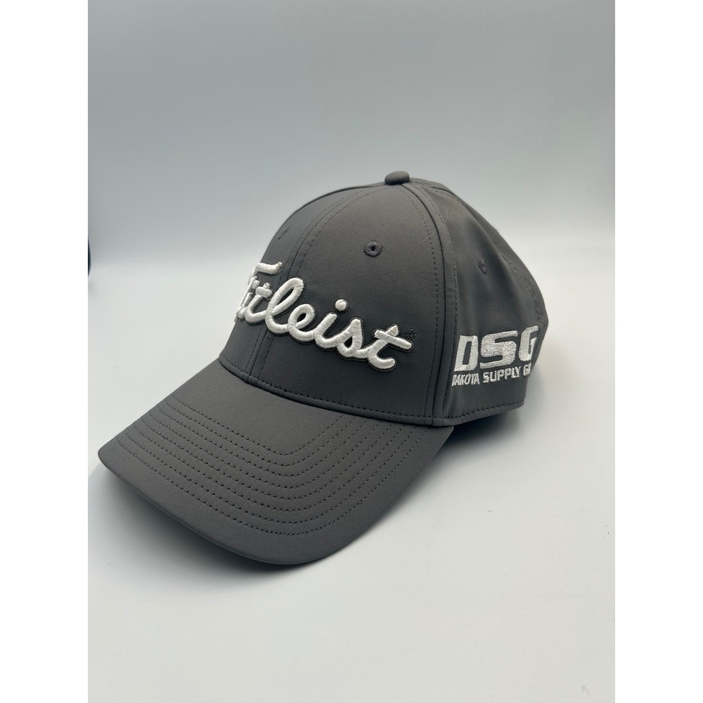 Titleist Tour Performance‎ Golf Hat Gray DSG Dakota Supply Group Adjustable Cap